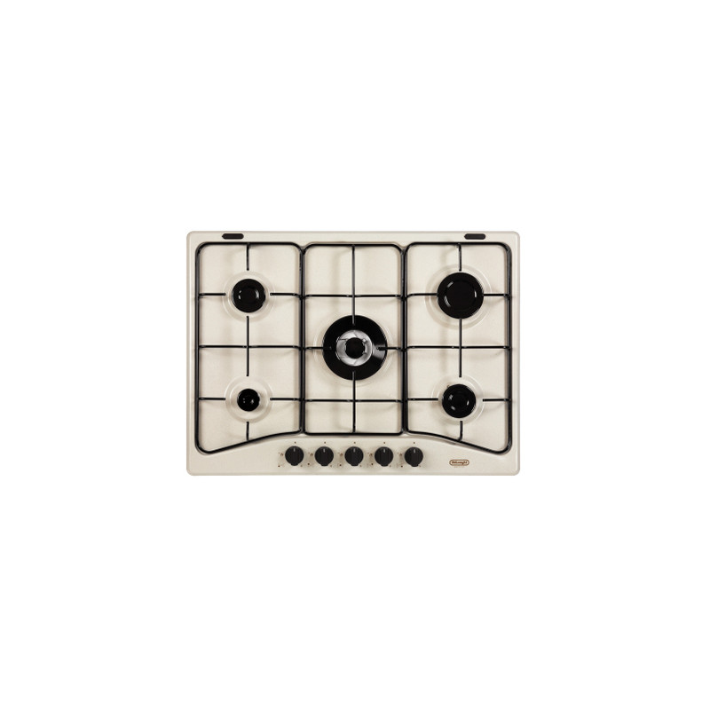 Piano cottura de longhi sf57asv in acciaio smaltato con 5 fuochi