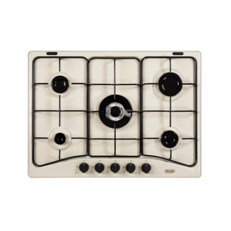 Piano cottura de longhi sf57asv in acciaio smaltato con 5 fuochi