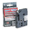 Nastro brother tze s231 12mmx8mt nero/bianco laminato con adesivo
