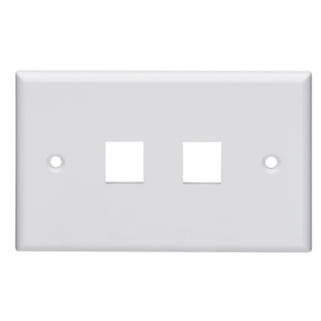 Placca leviton a 2 porte bianca [41070-2ws]