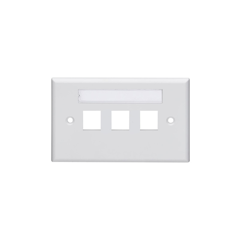 Placca leviton a 3 porte bianca [42070-3ws]