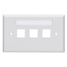 Placca leviton a 3 porte bianca [42070-3ws]
