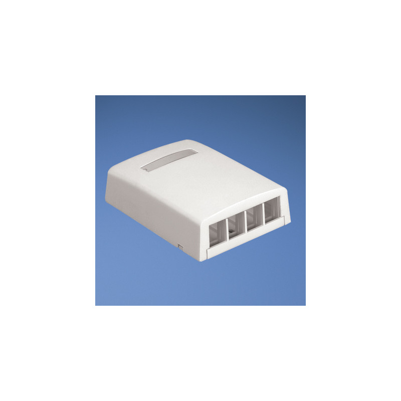 Scatola panduit netkey 4 prese bianca [nk4bxiw-ay]