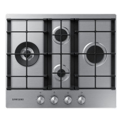 Piano cottura samsung na64h3031bsin acciaio inossidabile con 4 fuochi