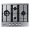 Piano cottura samsung na64h3031bsin acciaio inossidabile con 4 fuochi