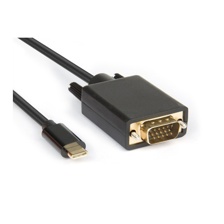 Cavo hamlet usb tipo c a vga m 1080p [xvauc-vga20]
