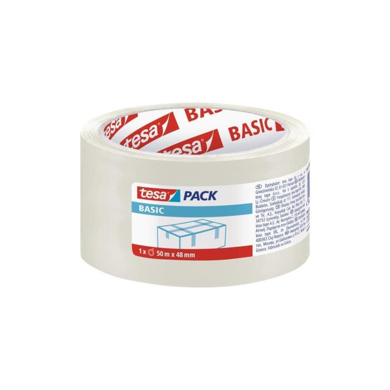 Nastro da imballo tesa basic trasparente 50x50 [58572-00000-00]