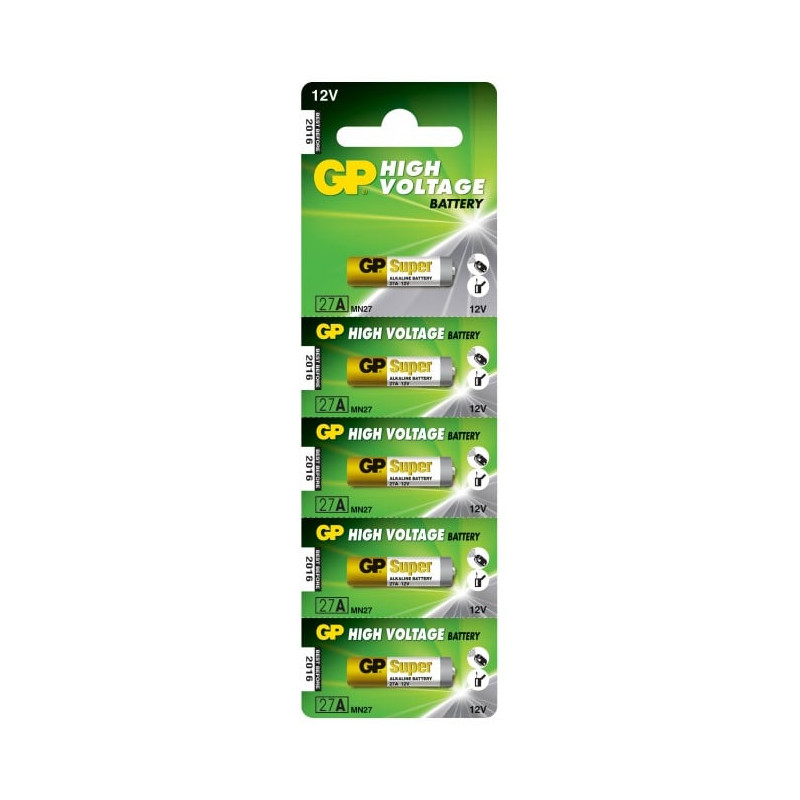Pile gp batteries alcaline 27a 5pz [1021002715]