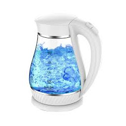 Bollitore elettrico adler ad 1274 2200w 1.7l vetro bianco) [ad 1274]