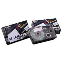 Nastro casio 18mm x 8mt nero su trasparente [xr-18x]