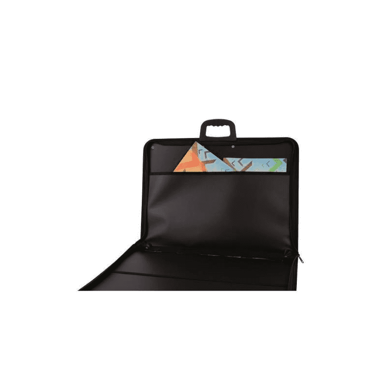 Valigetta balmar 2000 b-office effetto tessuto 38x46x3 nero [pf14208/z]