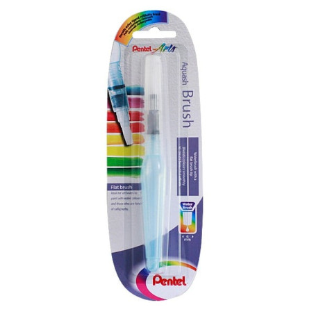 Penna pentel aquash water brush con punta piatta a pennello [xfrh/1-mh]