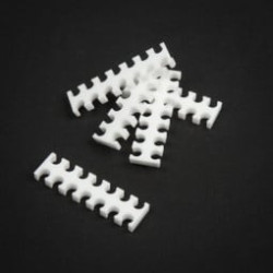 Set fermacavi king mod services 14 slot 4mm 5pz bianco