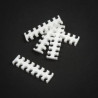 Set fermacavi king mod services 14 slot 4mm 5pz bianco