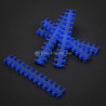 Set pettine per cavi king mod services 24 slot 3mm 5pz blu