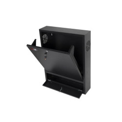 Armadio rack a muro wp europe 19" nvr 2u 600x150x750mm nero