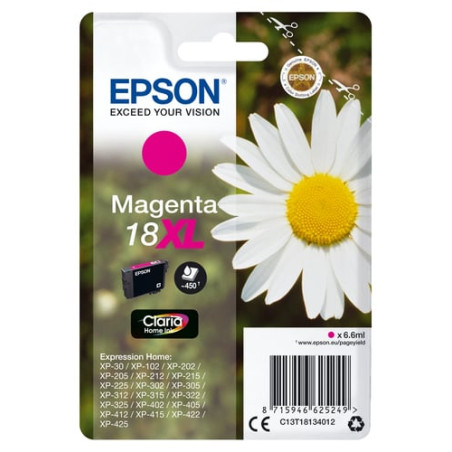 Cartuccia epson margherita xl home ink series magenta [c13t18134022]