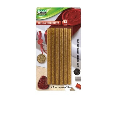 Stick colla a caldo lebez glitterata oro-argento [80425]