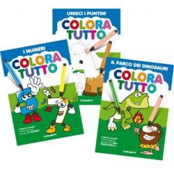 Album da colorare - linea 2 'dinosauri, numeri, unisci i