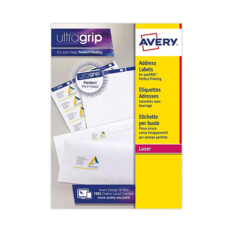 Etichette indirizzi per pacchi avery blackout 99.1x57mm 15ff [l7173-15]