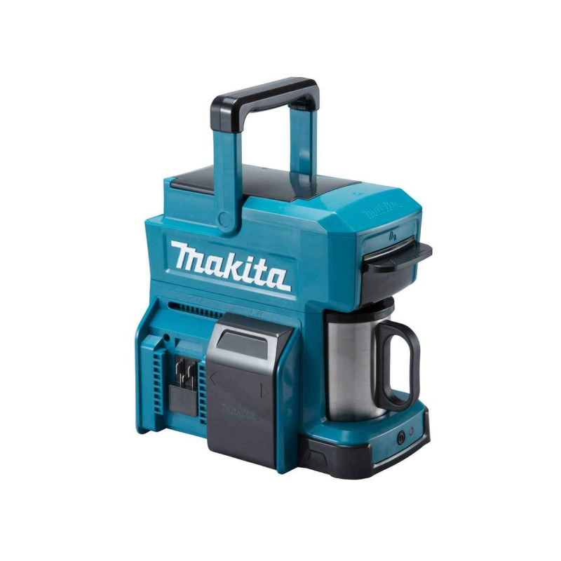 Macchina da caffe' makita dcm501z a batteria 640ml blu