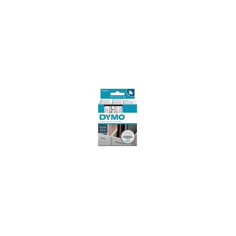 Nastro dymo tipo d1 (12mmx7m) nero/trasparente 450100 [s0720500]