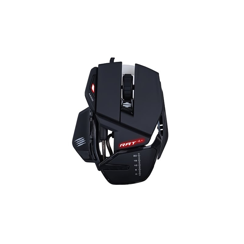 Mouse gaming mad catz r.a.t. 4+ nero [mr03mcinbl000-0]