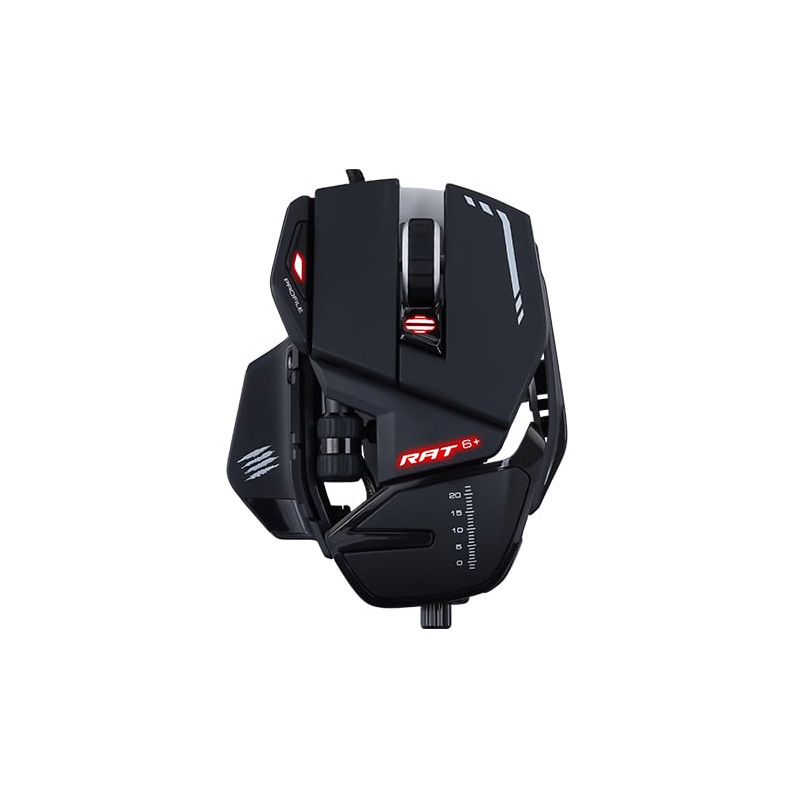 Mouse gaming mad catz r.a.t. 6+ nero [mr04dcinbl000-0]