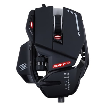 Mouse gaming mad catz r.a.t. 6+ nero [mr04dcinbl000-0]