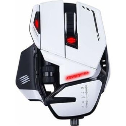 Mouse gaming mad catz r.a.t. 6+ bianco [mr04dcinwh000-0]