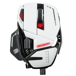 Mouse gaming mad catz r.a.t. 8+ bianco [mr05dcinwh000-0]