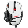 Mouse gaming mad catz r.a.t. 8+ bianco [mr05dcinwh000-0]