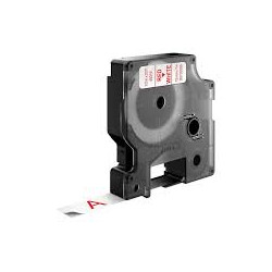 Nastro dymo tipo d1 (12mmx7m) rosso/bianco 450150 [s0720550]