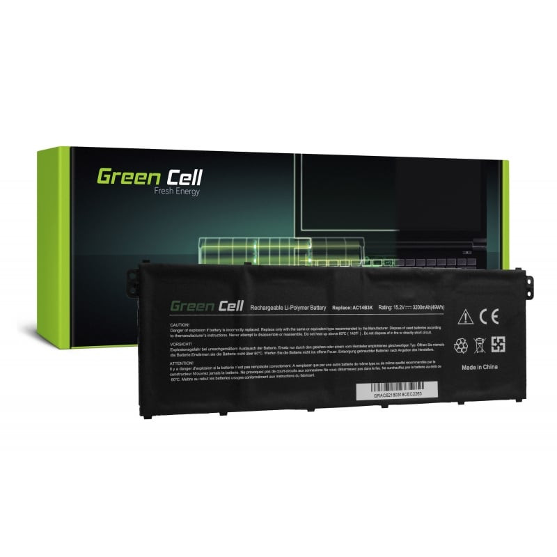 Batteria notebook green cell ac14b3k ac14b8k per acer aspire 5 a515