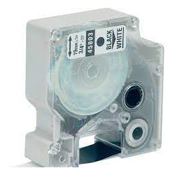 Nastro dymo tipo d1 (19mmx7mt) nero/bianco 458030 [s0720830]