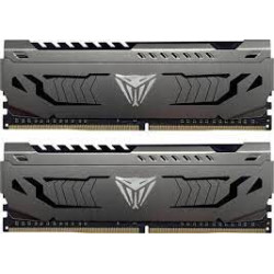 Ram dimm ddr4 32gb patriot viper steel 3200mhz cl16 2pz nero [pvs432g320c6k]