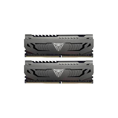 Ram dimm ddr4 32gb patriot viper steel 3200mhz cl16 2pz nero [pvs432g320c6k]