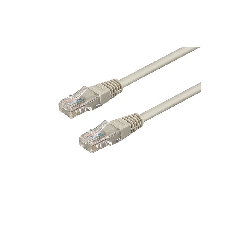 Cavo di rete patch wp europe cat 6 u/utp 24/7 grigio 10m [wpc-pat-6u100]