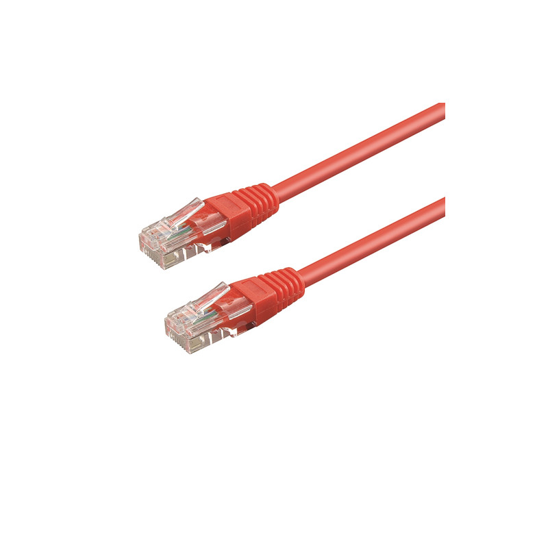 Cavo di rete patch wp europe cat 6 u/utp 24/7 rosso 2m [wpc-pat-6u020r]