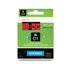 Nastro dymo tipo d1 (19mmx7mt) nero/rosso 458070 [s0720870]