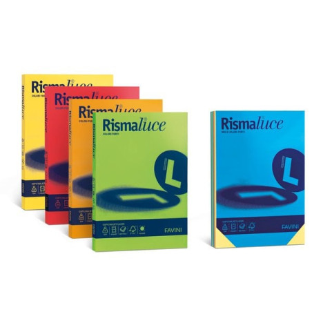 Carta colorata rismaluce 200g a3 rosso scarlatto [a67c113]