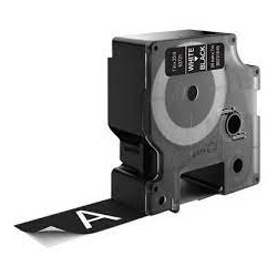 Nastro dymo tipo d1 (24mmx7mt) bianco/nero 537210 [s0721010]