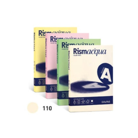 Carta in risma cartotecnica favini rismacqua a4 90gr salmone 300ff