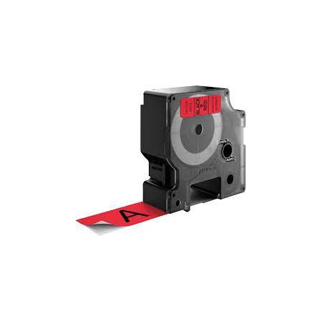 Nastro dymo tipo d1 (24mmx7mt) nero/rosso 537170 [s0720970]