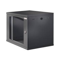 Armadio rack 19'' a muro techly 13u sezione unica p 600mm
