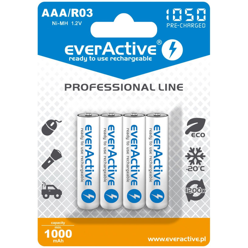 Pile everactive professional line evhrl03-1050 (1050mah ni-mh
