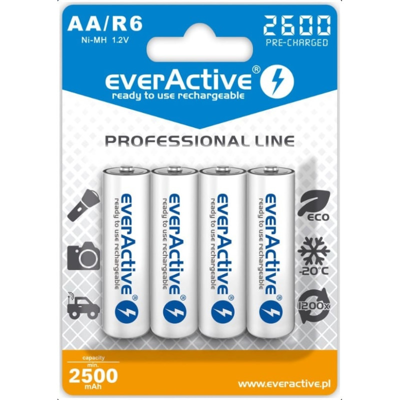 Pile everactive professional line evhrl6-2600 (2600mah ni-mh)