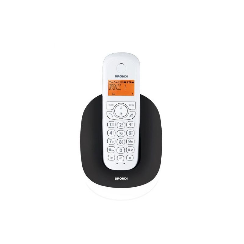 Telefono cordless brondi manta nero/bianco [10275020]