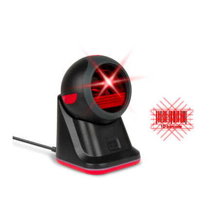 Lettore codici a barre hamlet 1d lettura a 360gradi cablato [hbcs1d360]