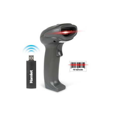 Lettore codici a barre hamlet 1d wireless [hbcs1d10w]